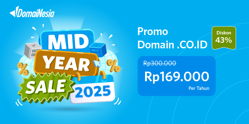 Promo Domain .CO.ID Diskon 43%